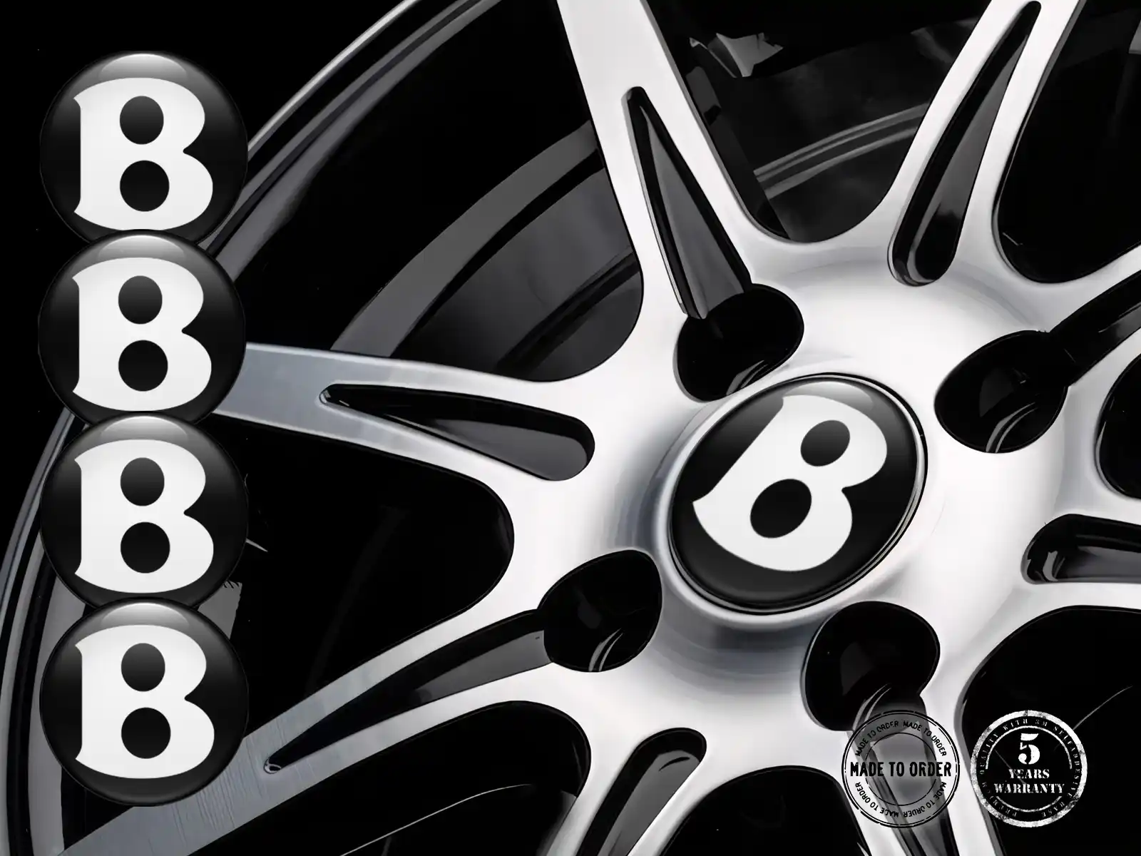 Bentley Aufkleber Räder Stil Premium Stellar Momentum Core